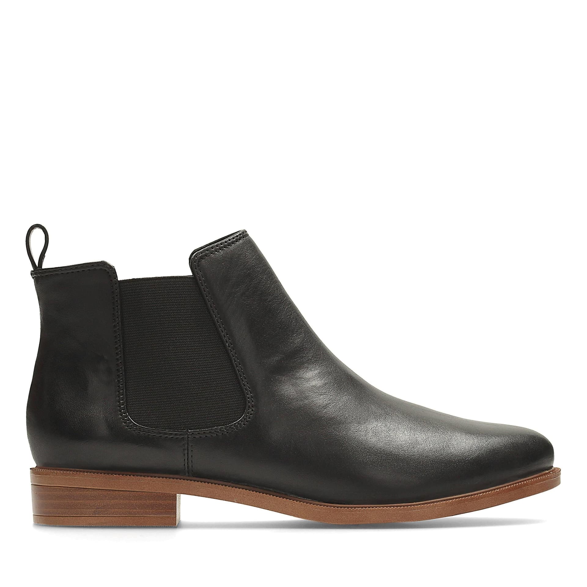 Clarks Clarks Women's Taylor Shine Black Leather Chelsea Boots