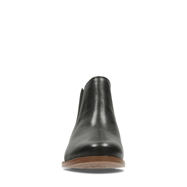 Clarks Clarks Women's Taylor Shine Black Leather Chelsea Boots - 3