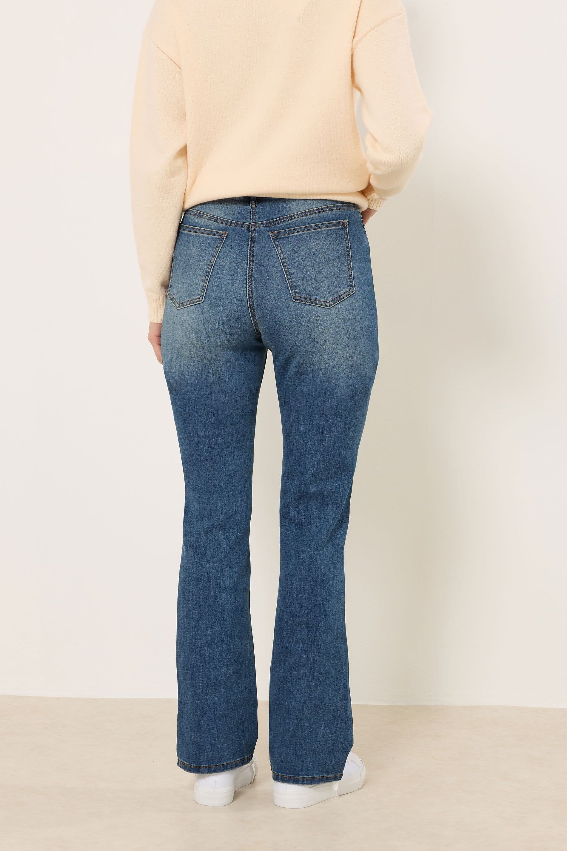 Long Tall Sally Long Tall Sally Women's Tall Bootcut Jeans in Blue - 4