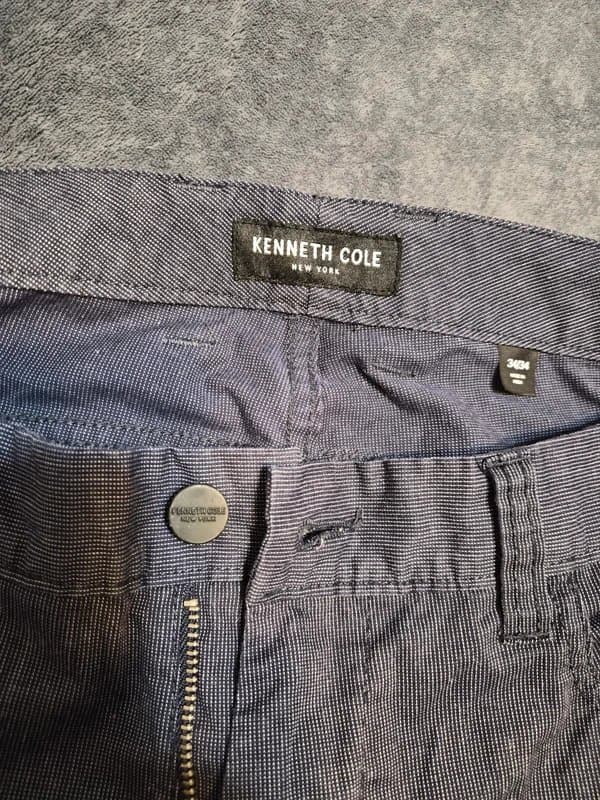 Kenneth Cole Kenneth Cole Men's Blue Twill Cotton Blend Casual Straight Leg Pants 34 (44)