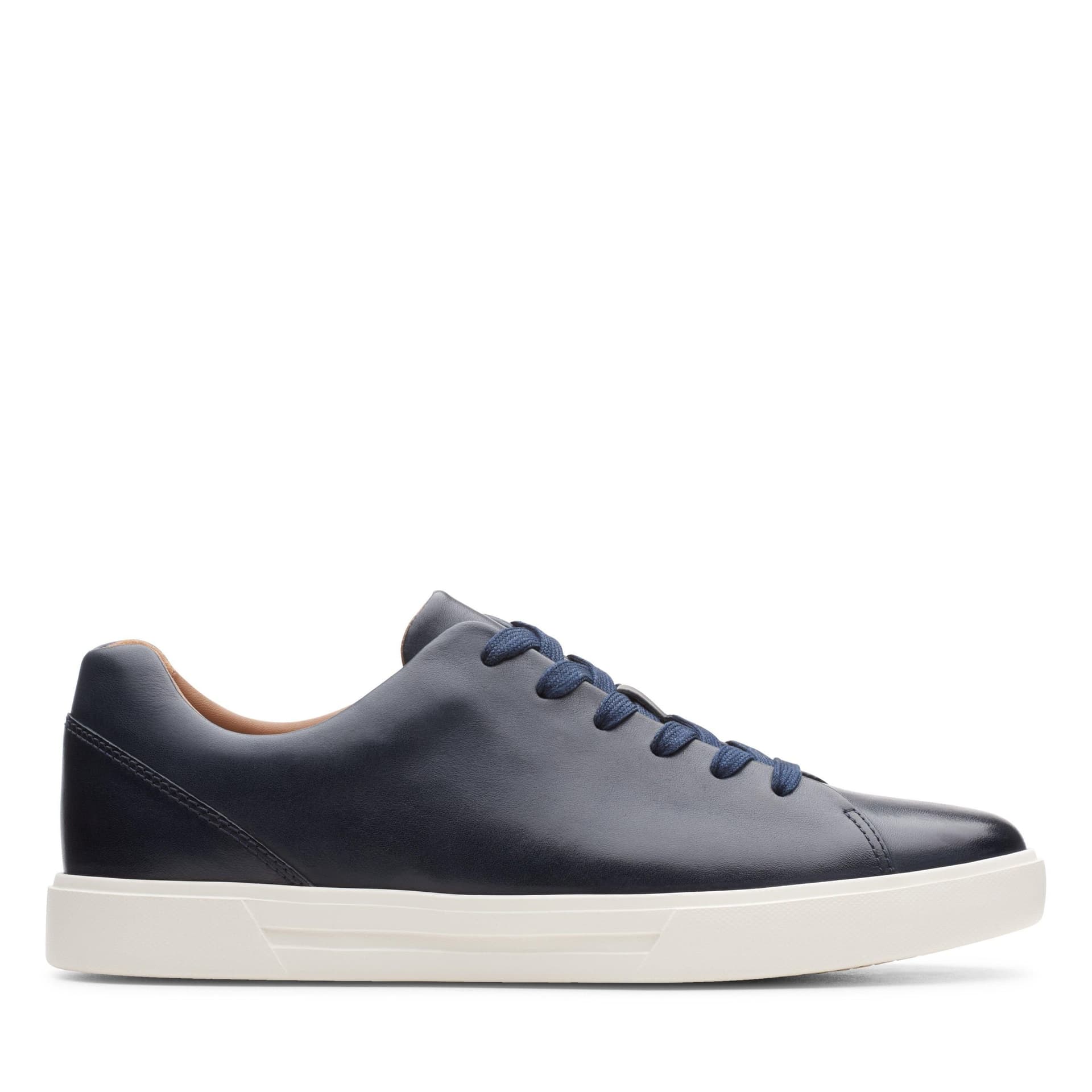 Clarks Clarks Men's Un Costa Lace Navy Leather Trainers, Lace Up in Blue