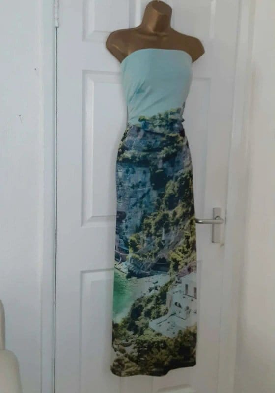 Next Mesh scenic dress size 20 next bandeau strapless summer holidays - 1