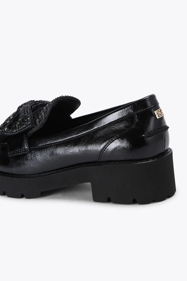KG Kurt Geiger KG Kurt Geiger Women's 'Maple Jewel Bow' Patent Flats in Black - 3