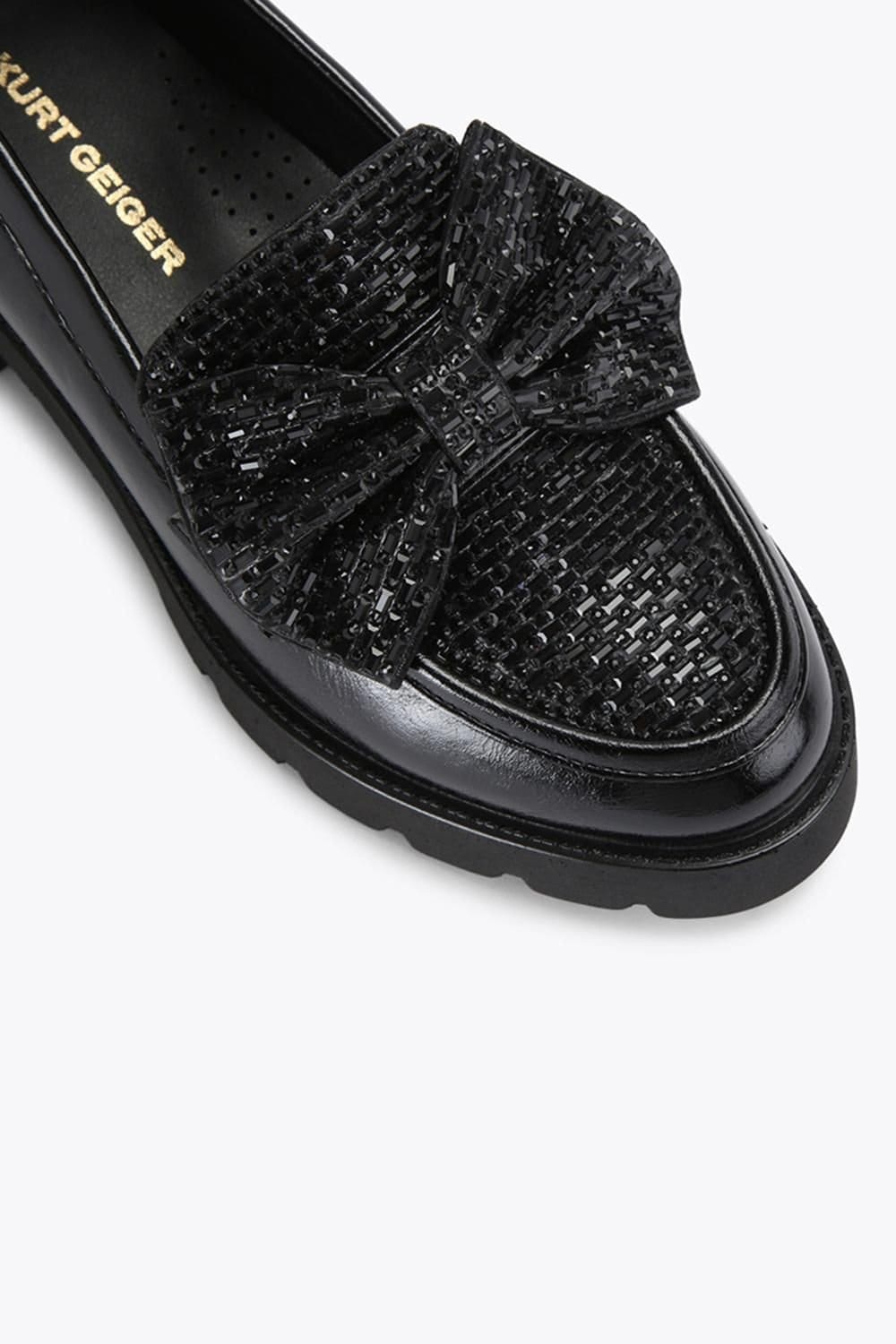 KG Kurt Geiger KG Kurt Geiger Women's 'Maple Jewel Bow' Patent Flats in Black - 4