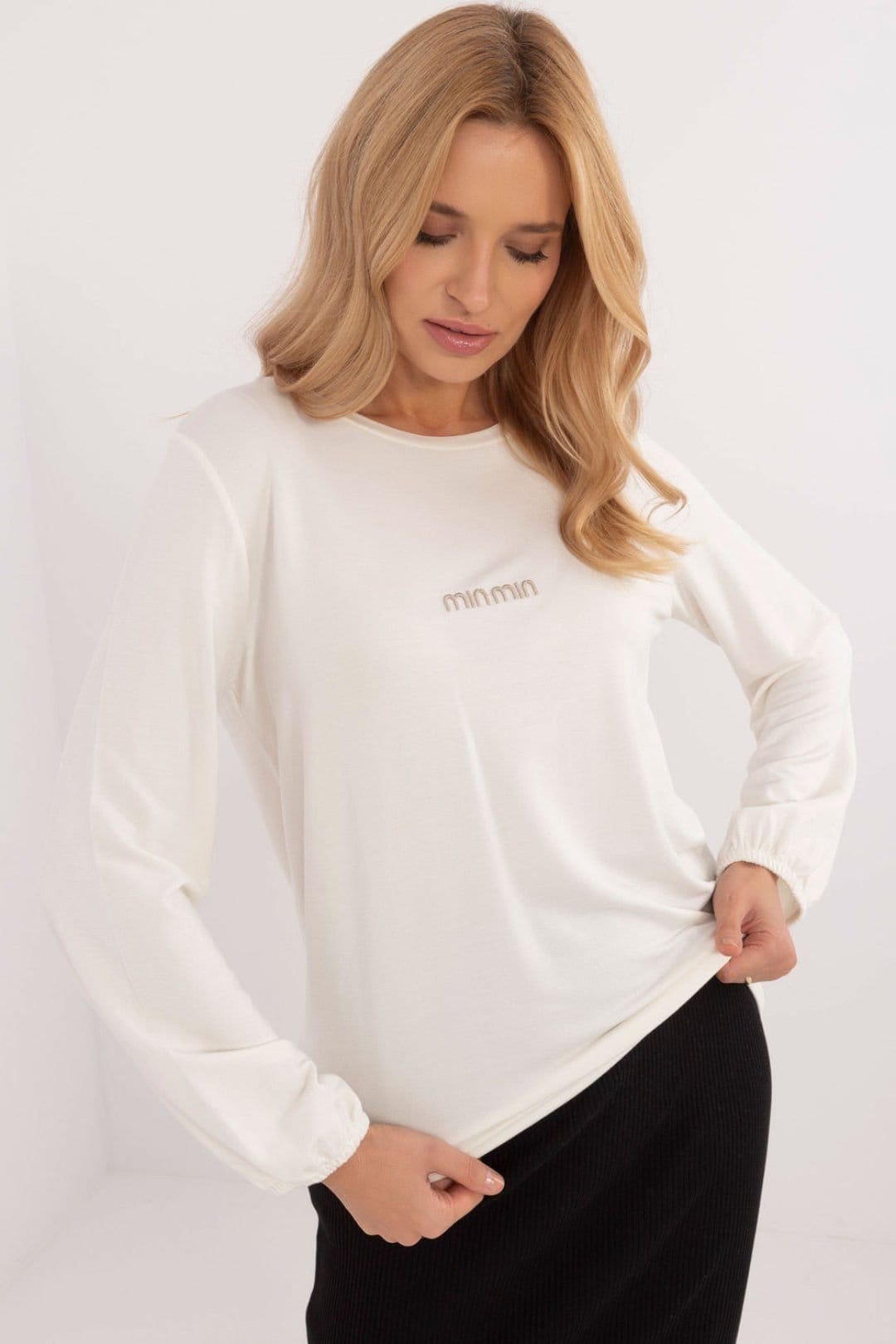 Love Lace White Micro Modal Elastane Blouse