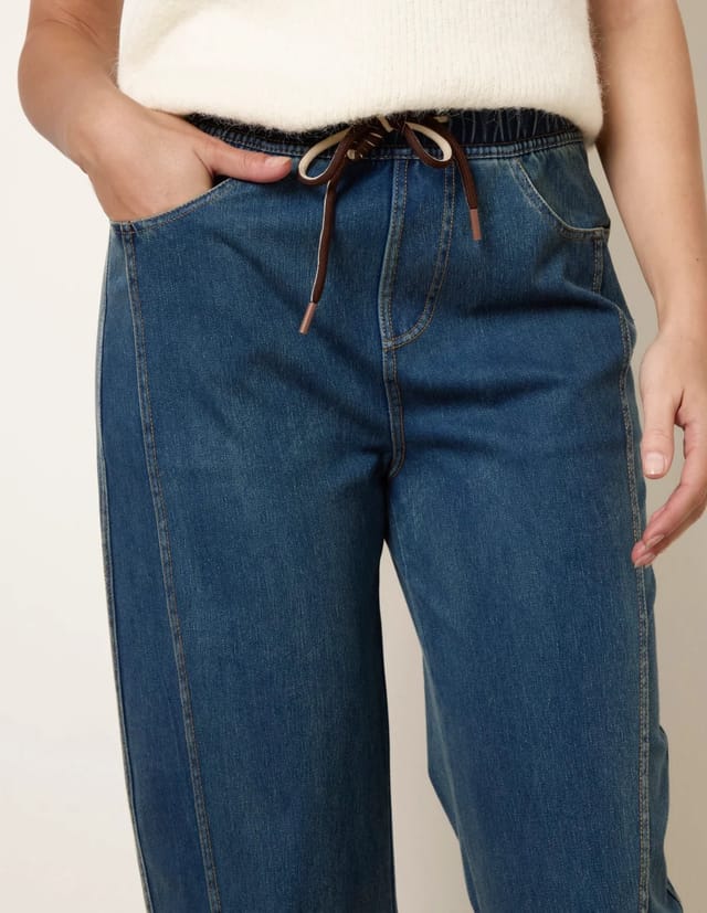 Blue Vanilla Seam Detail Jeans - 3