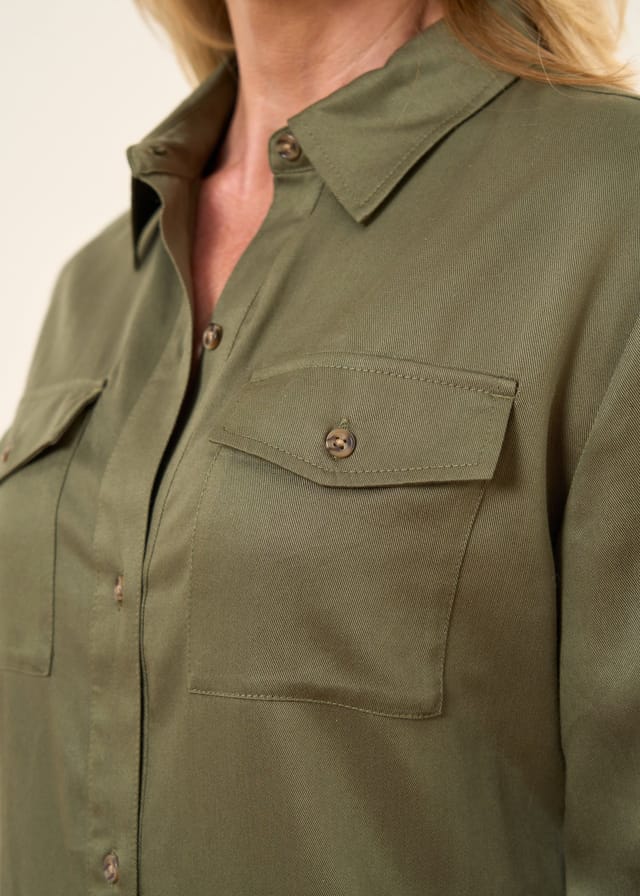 Truly Truly Women's Shirt Dress in Khaki - 2
