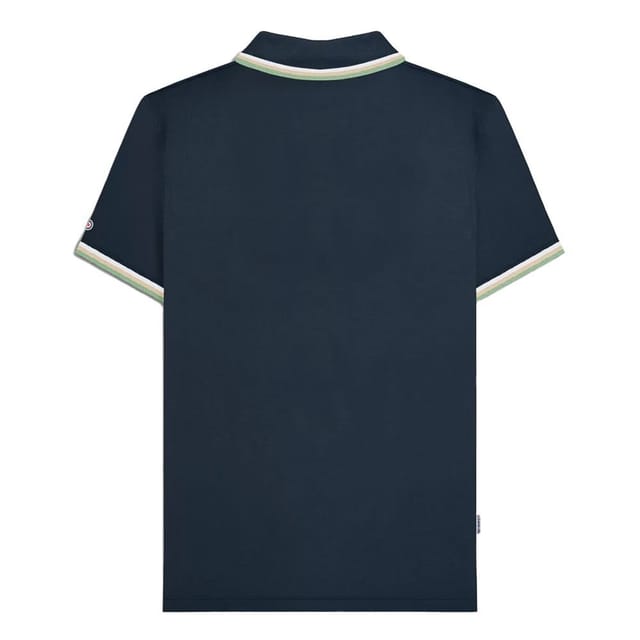 Lambretta Lambretta Men's SS25 Triple Tipped Polo Shirt in Navy - 2