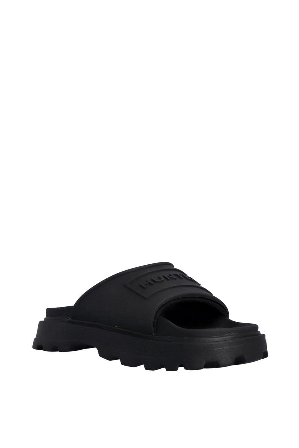 Hunter Hunter Women's Moulded Stacked Slider in Black