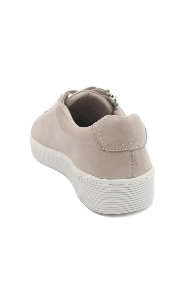 Pavers Pavers Women's Casual Leather Trainers in Stone - 3