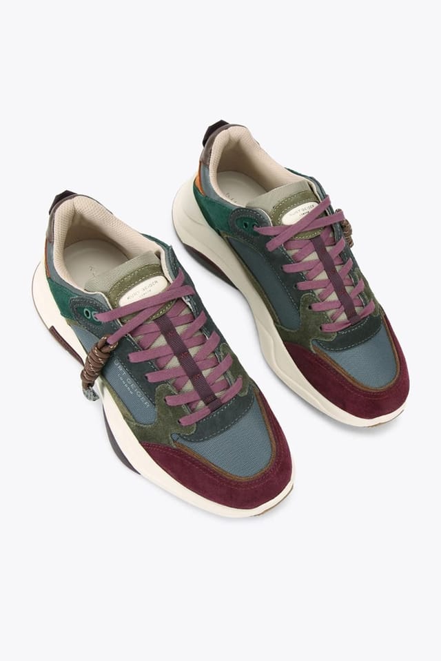 Kurt Geiger London Kurt Geiger London Men's 'Royston Sneaker' Trainers in Wine - 2