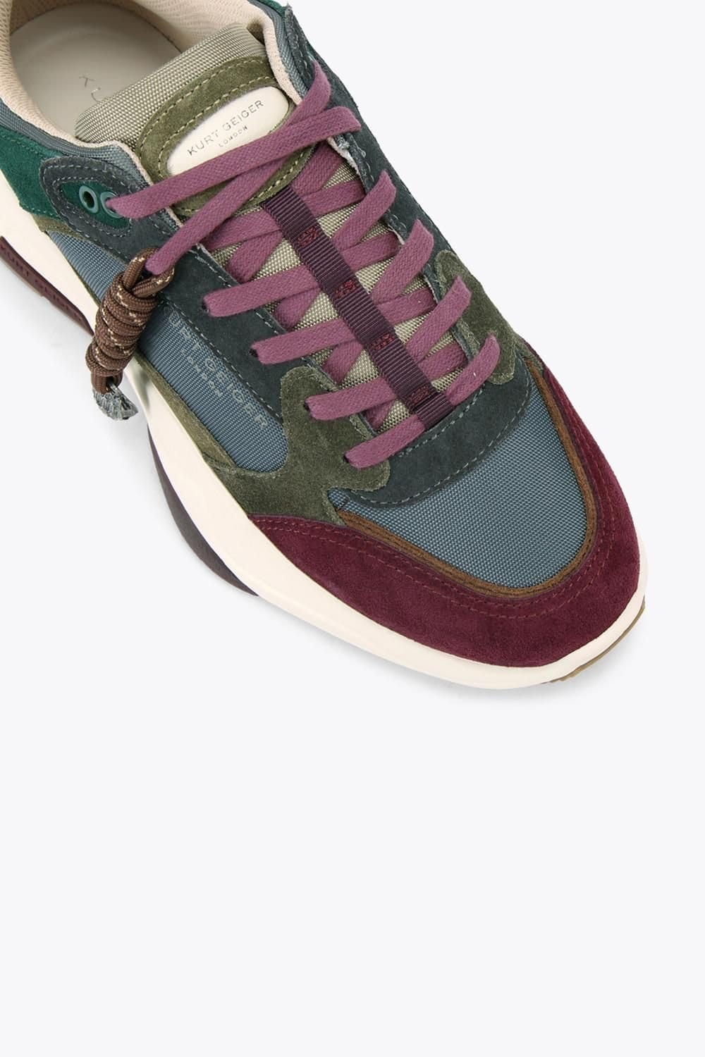 Kurt Geiger London Kurt Geiger London Men's 'Royston Sneaker' Trainers in Wine - 4