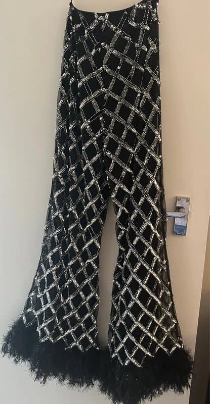 ASOS ASOS Luxe Embellished Sequin Three Piece Coord New Years Eve Size 8