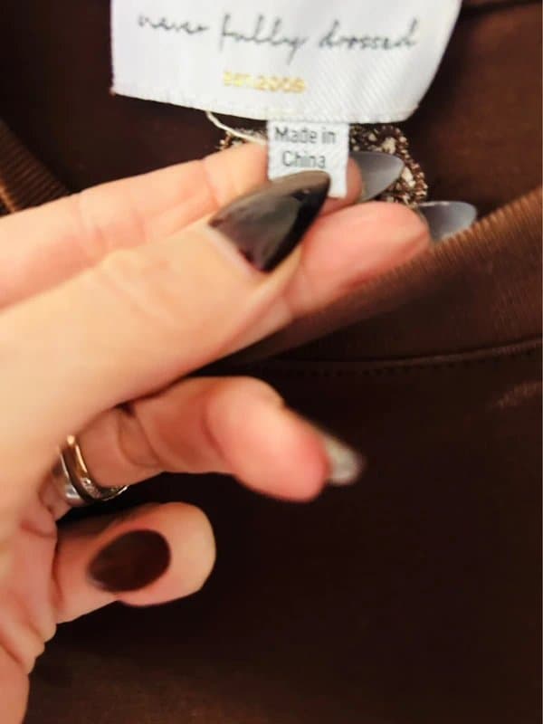 Never Fully Dressed Never fully dressed brown and blue lace dress