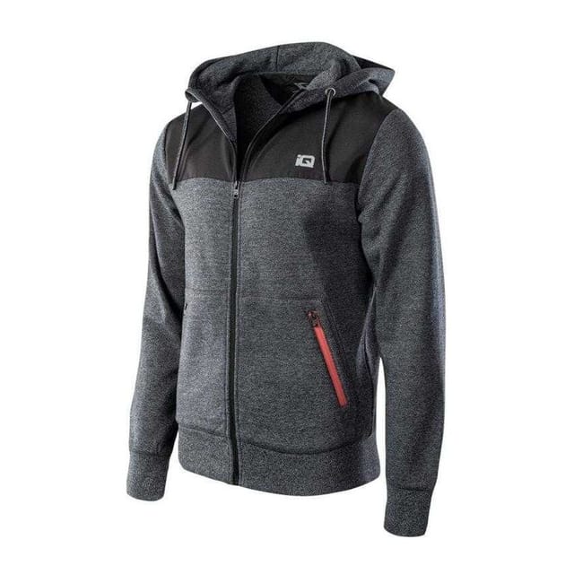 IQ IQ Men's Cross The Line Sarin Fleece Jacket in Grey - 3