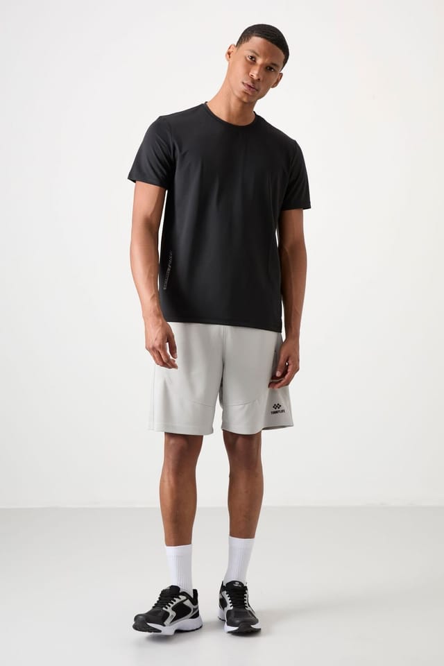Tommy Life Tommy Life Men's Regular Fit Crew Neck T-Shirt in Black - 2