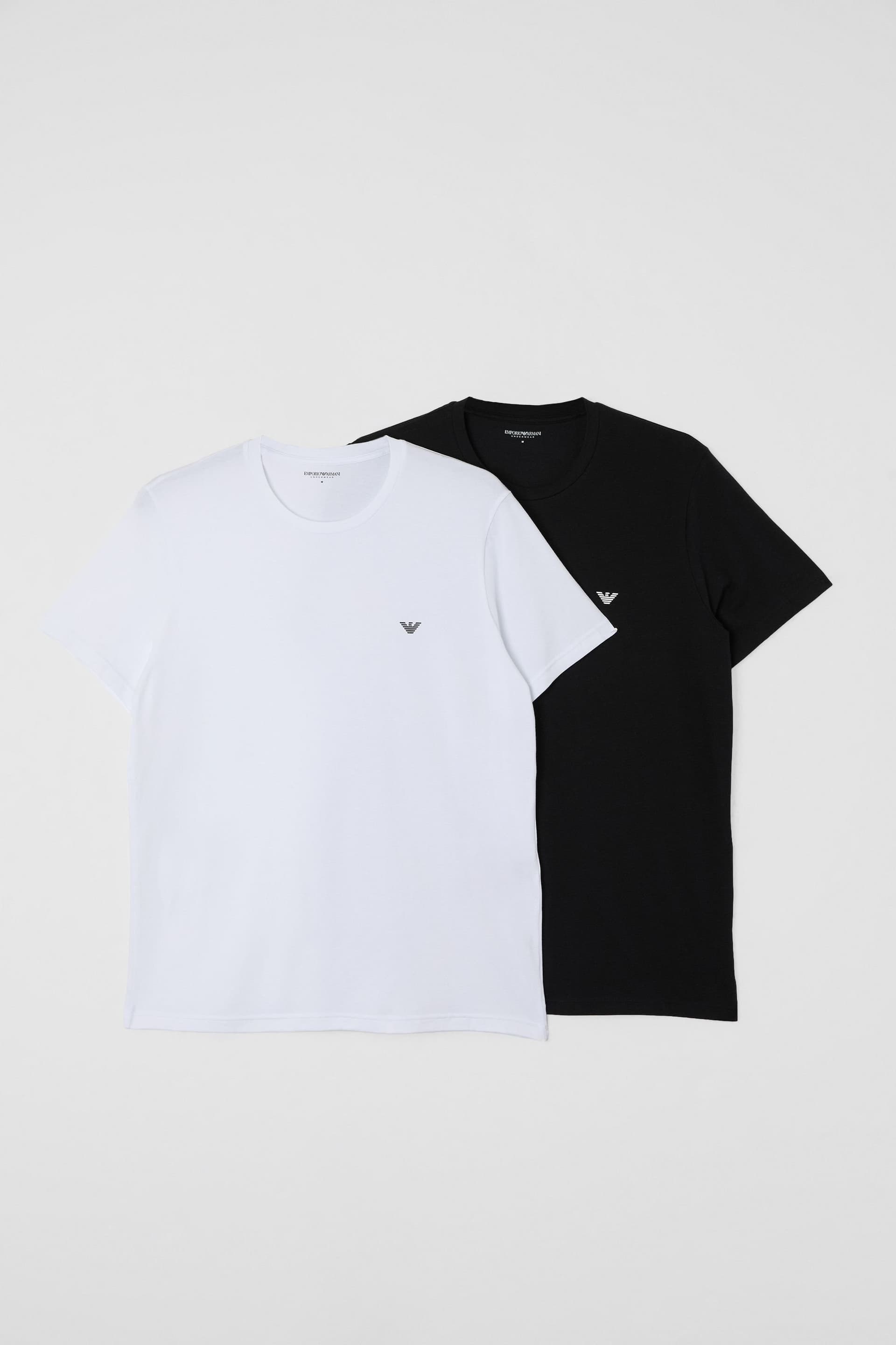 Emporio Armani Emporio Armani Men's 2 Pack Crew Neck T-Shirts Black/White