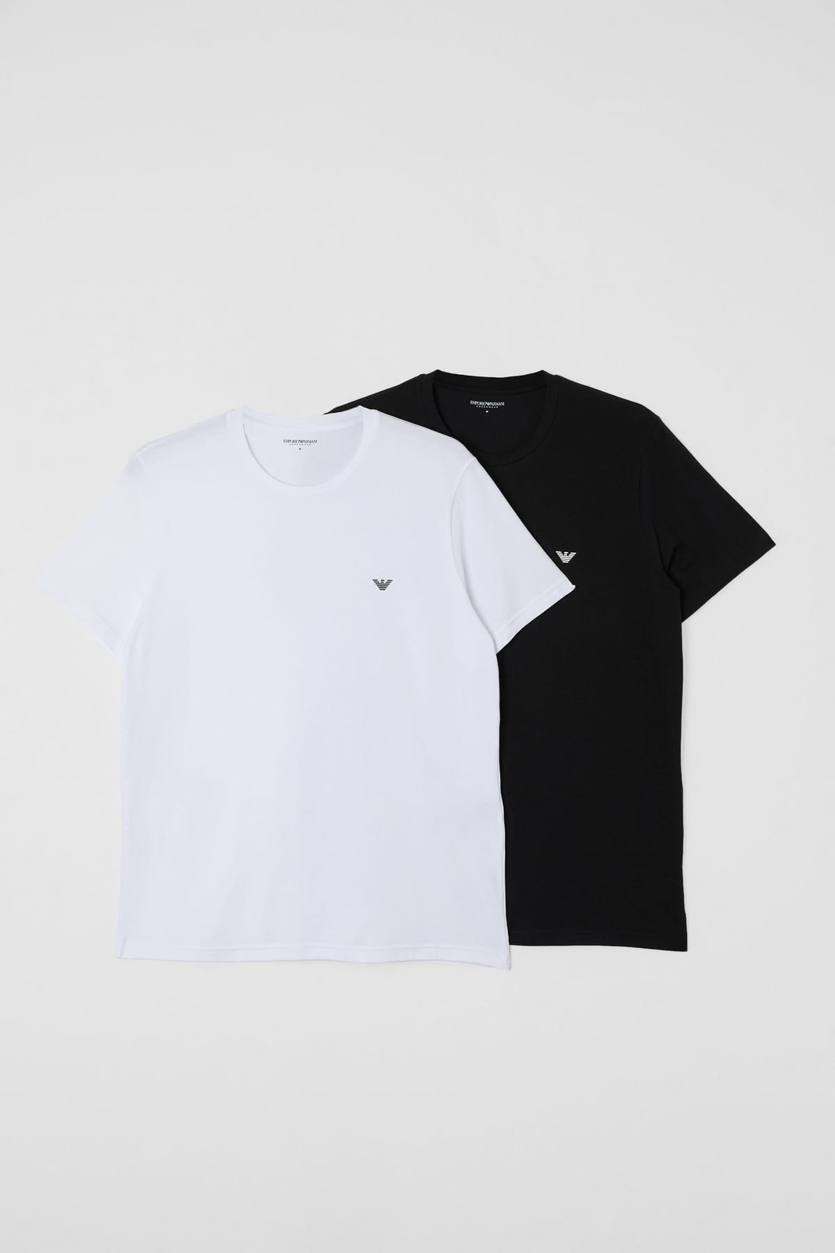 Emporio Armani Emporio Armani Men's 2 Pack Crew Neck T-Shirts Black White in Black/White - 1