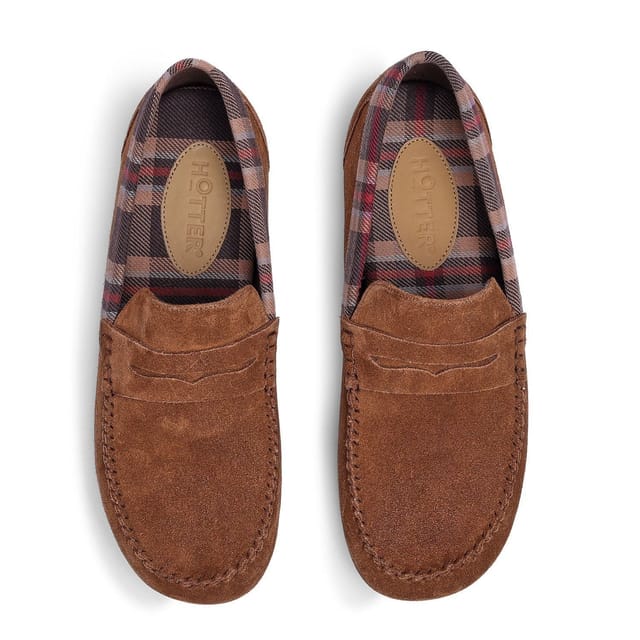 Hotter Hotter Men's 'Solace' Slippers in Tan - 3