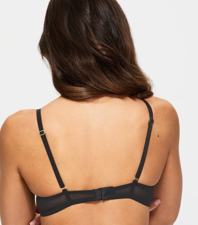 Ann Summers Women's Black Lace Padded Plunge Bra Ann Summers New Look - 3