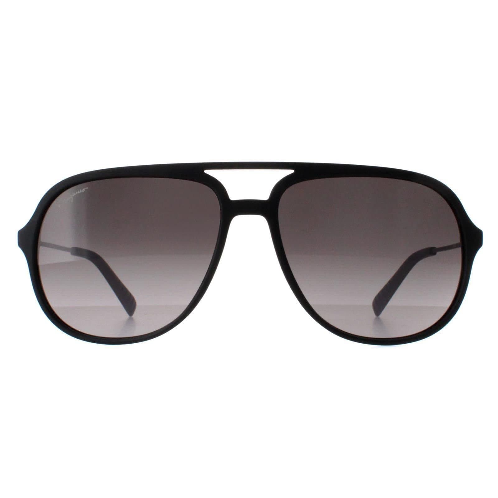 Salvatore Ferragamo Salvatore Ferragamo Men's Aviator Black Grey SF999S