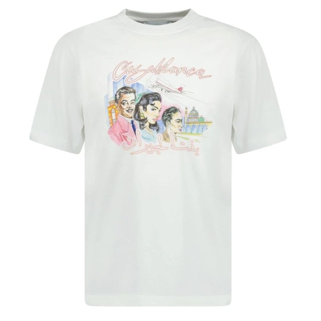 Casablanca Casablanca Men's La Liaison Design White T-Shirt