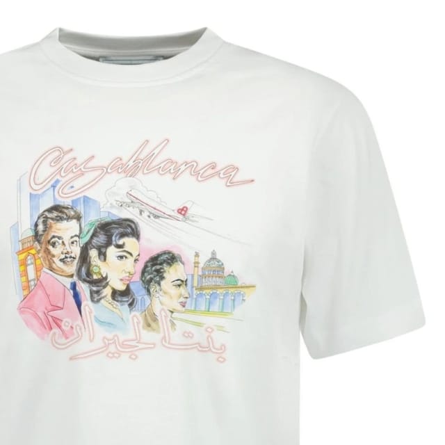 Casablanca Casablanca Men's La Liaison Design White T-Shirt - 3