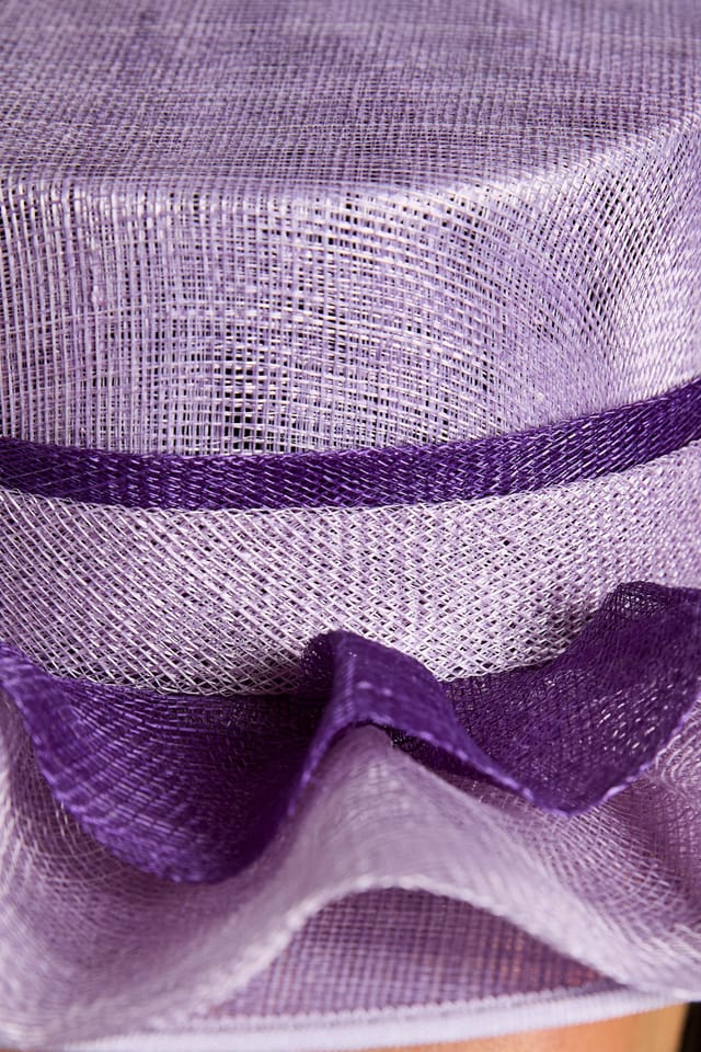 Coast Coast Women's Lisa Tan Ruffle Boater in Lilac - 3