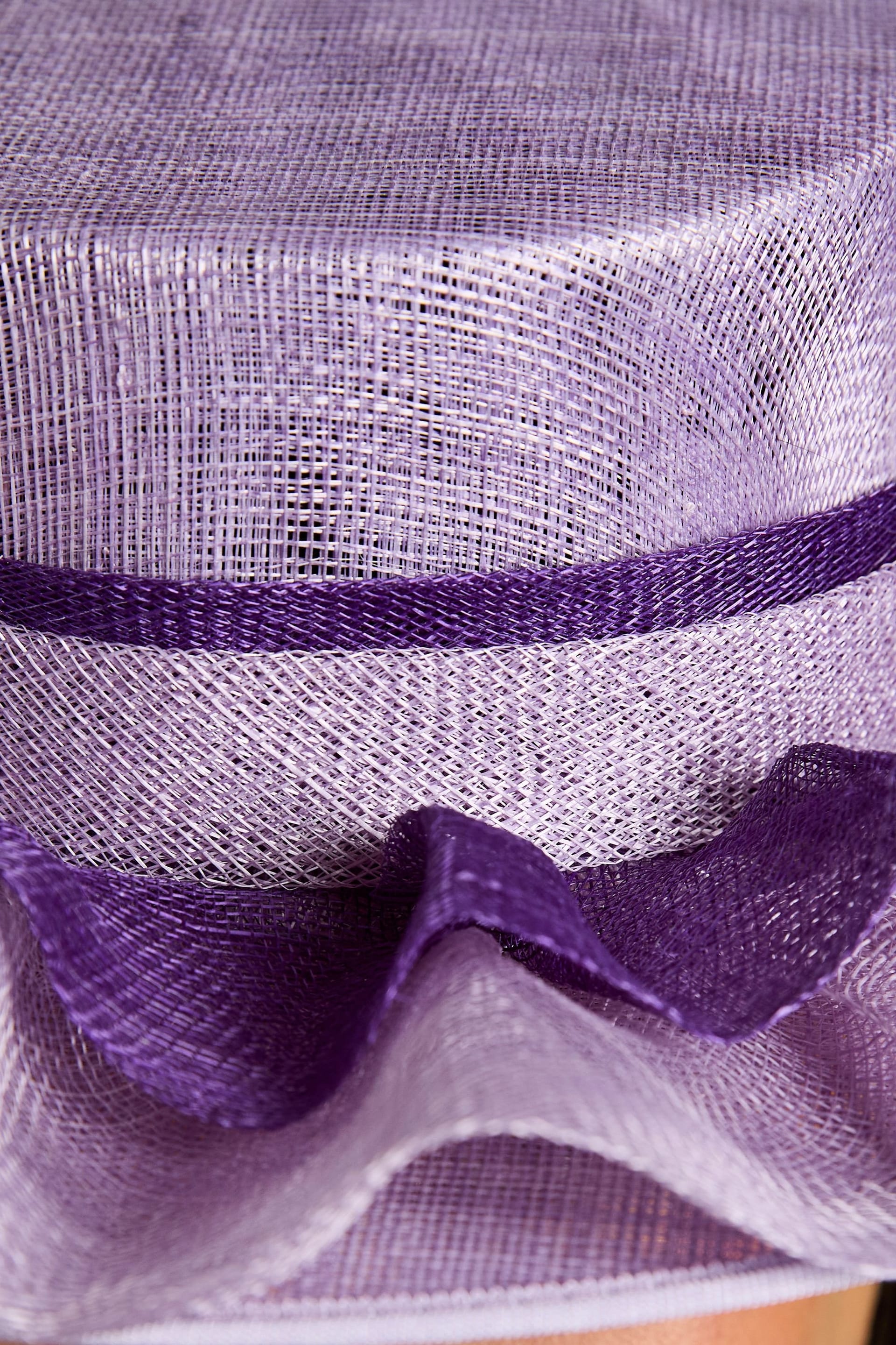 Coast Coast Women's Lisa Tan Ruffle Boater in Lilac - 4