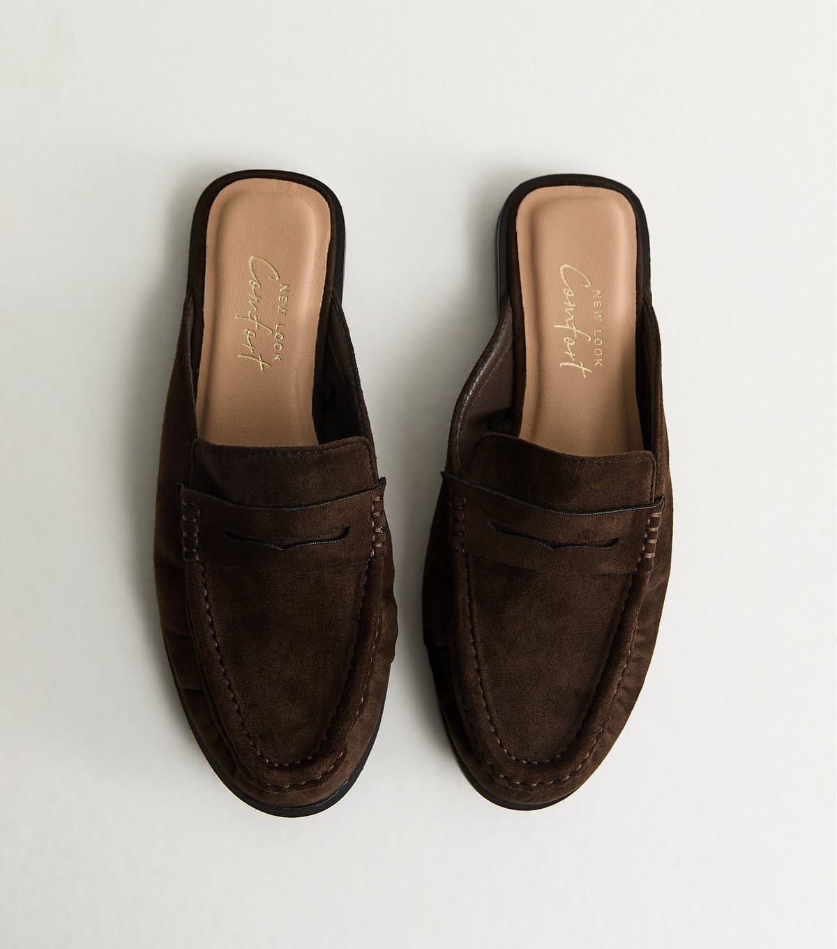 New Look New Look Rust Faux Suede Mule Loafers