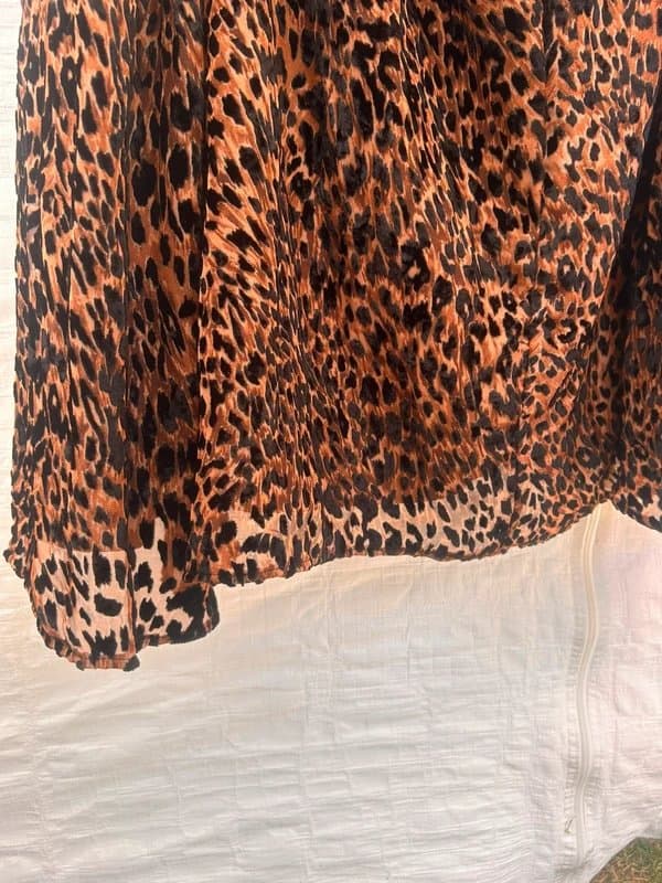 ASOS Velvet leopard dress ASOS