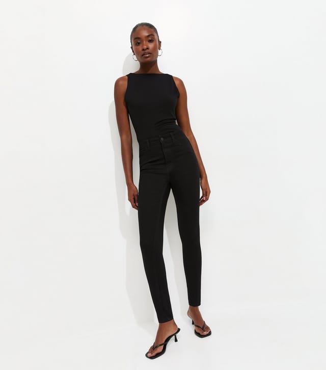 New Look Women's Stay Black Lift & Shape Jenna Skinny Jeans New Look - 2