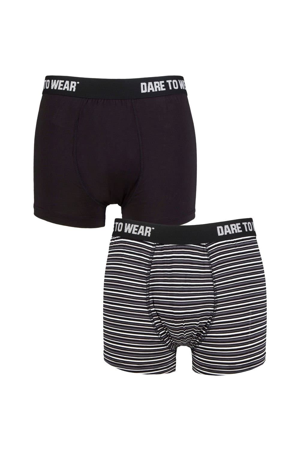 SOCKSHOP Dare to Wear SOCKSHOP Dare to Wear Men's 2 Pack Bamboo Trunks in Dark Grey