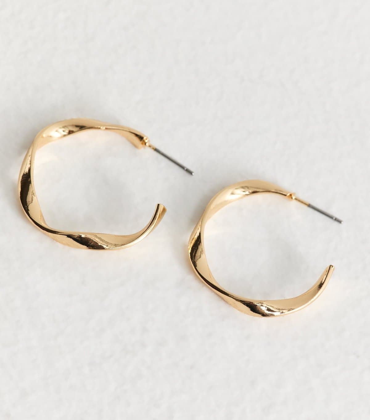New Look New Look Gold Tone Skinny Hoop Earrings