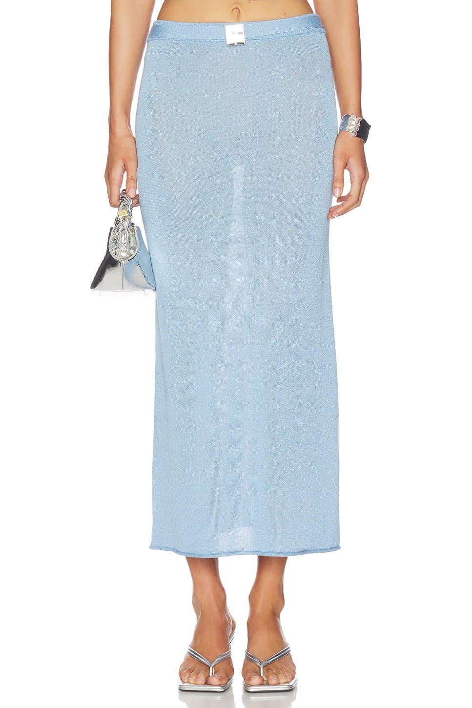 revolve Revolve Sonya Knit Skirt in Sky Blue