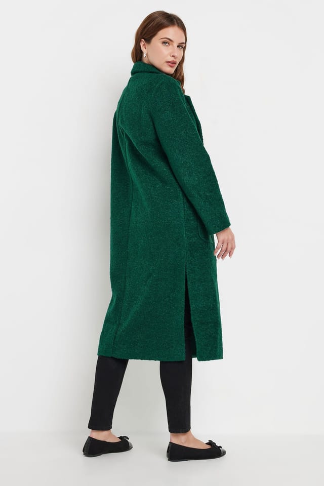 M&Co M&Co Women's Tailored Midaxi Coatigan in Green - 3