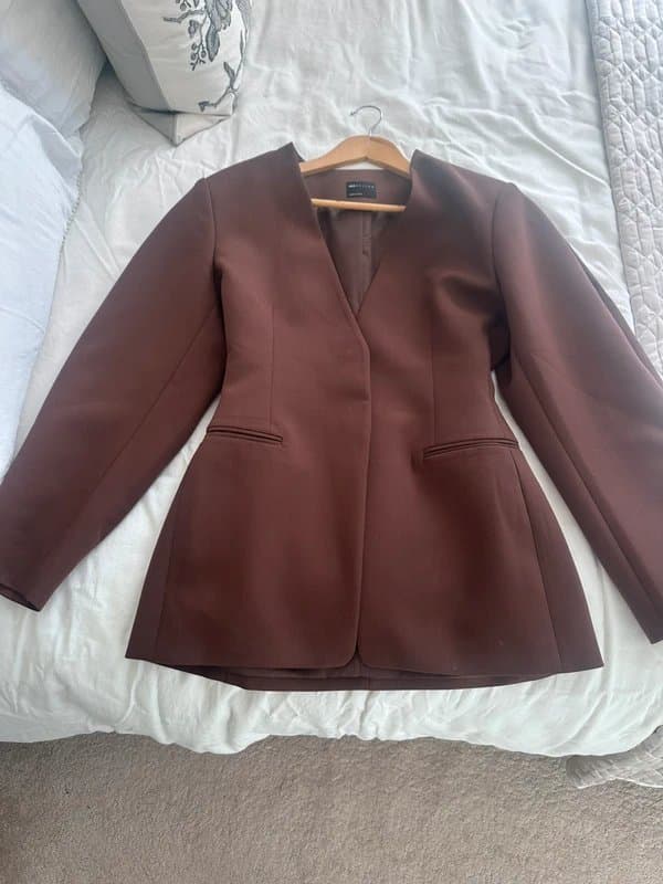 ASOS ASOS design brown cinched blazer