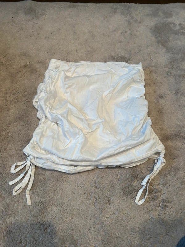 ASOS White Ruched Skirt - ASOS Luxe