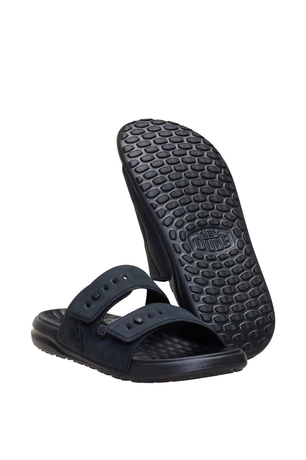 HEYDUDE HEYDUDE Men's Wave 2 Strap Slide in Black - 4