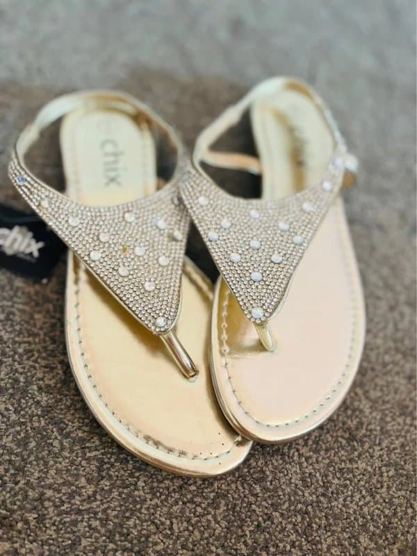 New Look Gemstone sandals wedding hen do party holiday 6/39 same day post