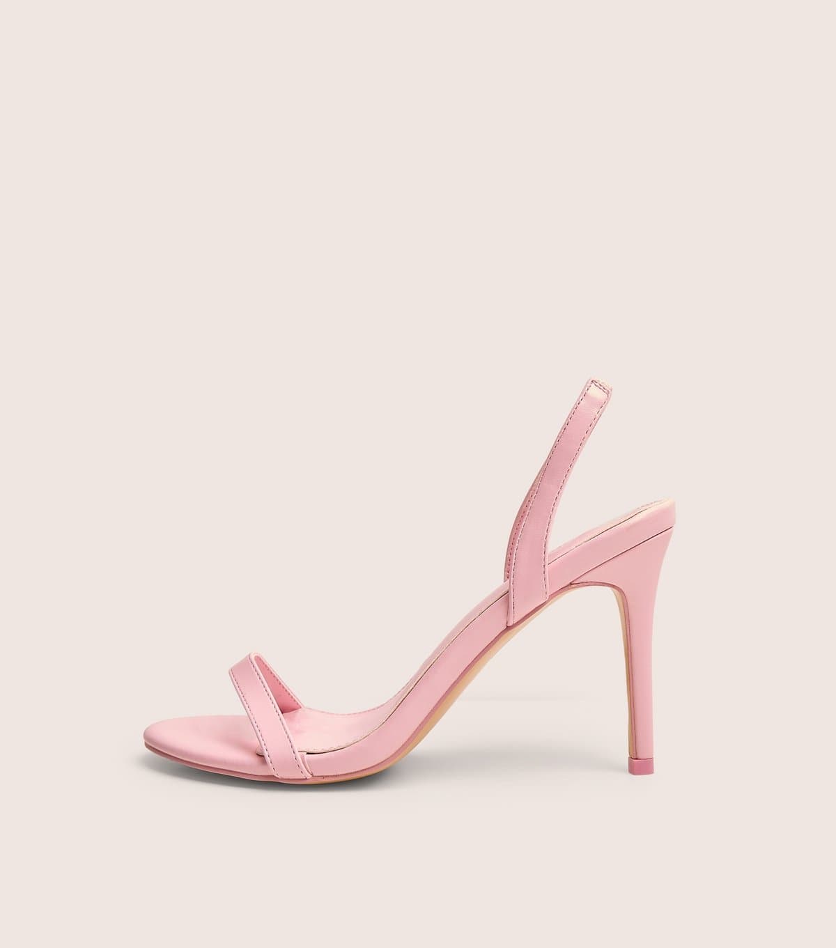 Public Desire Public Desire Light Pink Slingback Stiletto Sandals