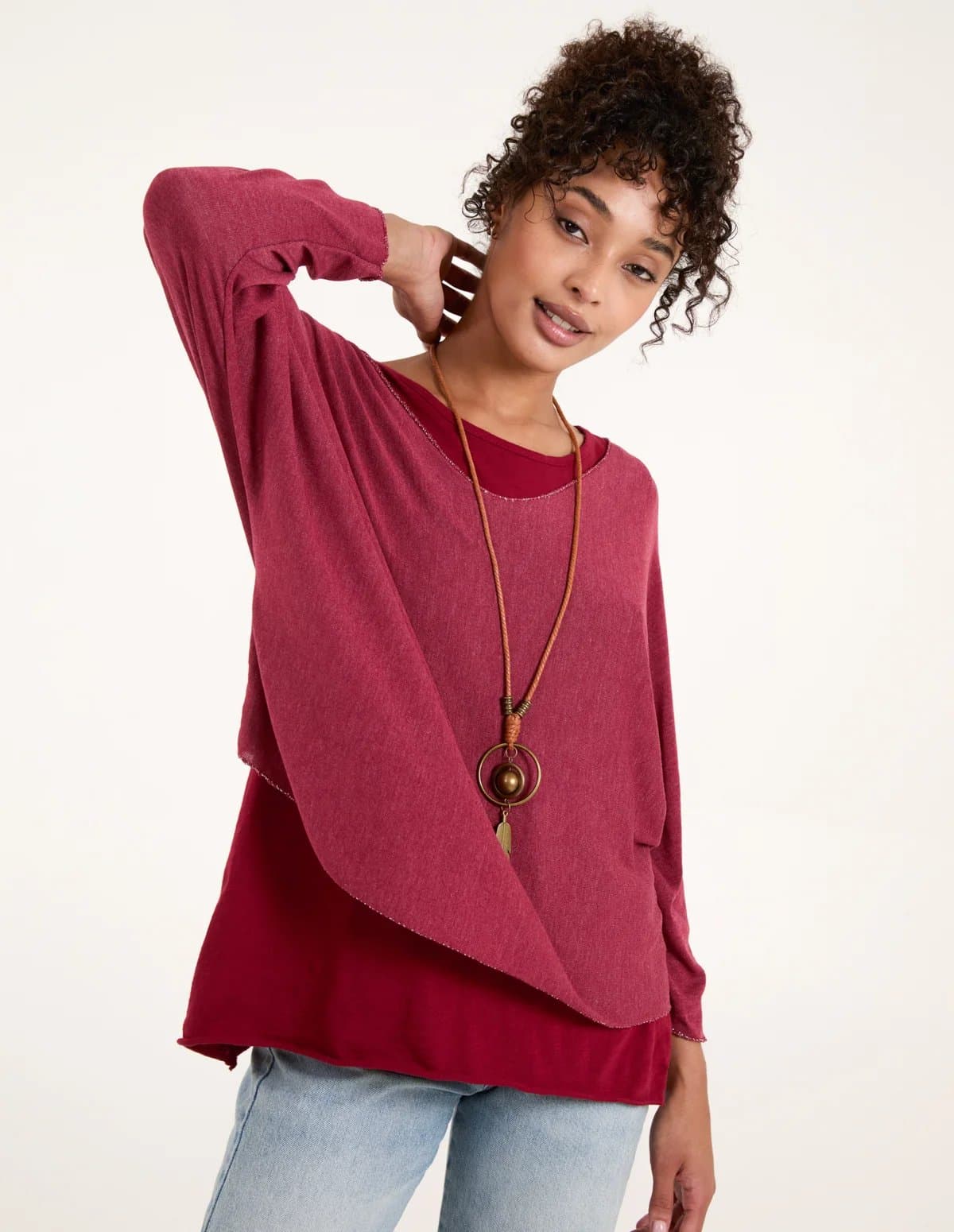 Blue Vanilla Double Layer Top