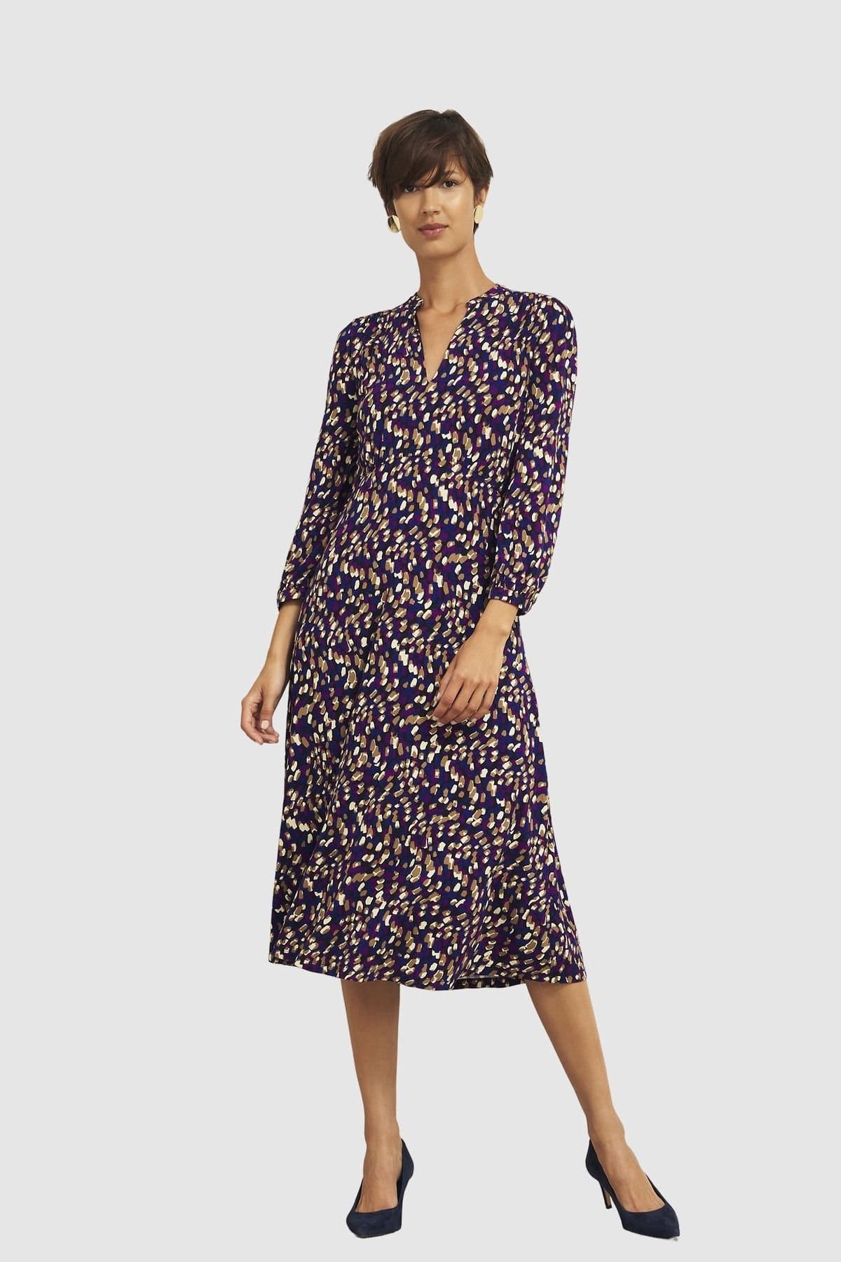 Hobbs London Hobbs London Women's Harlie Jersey Midi Dress in Navy