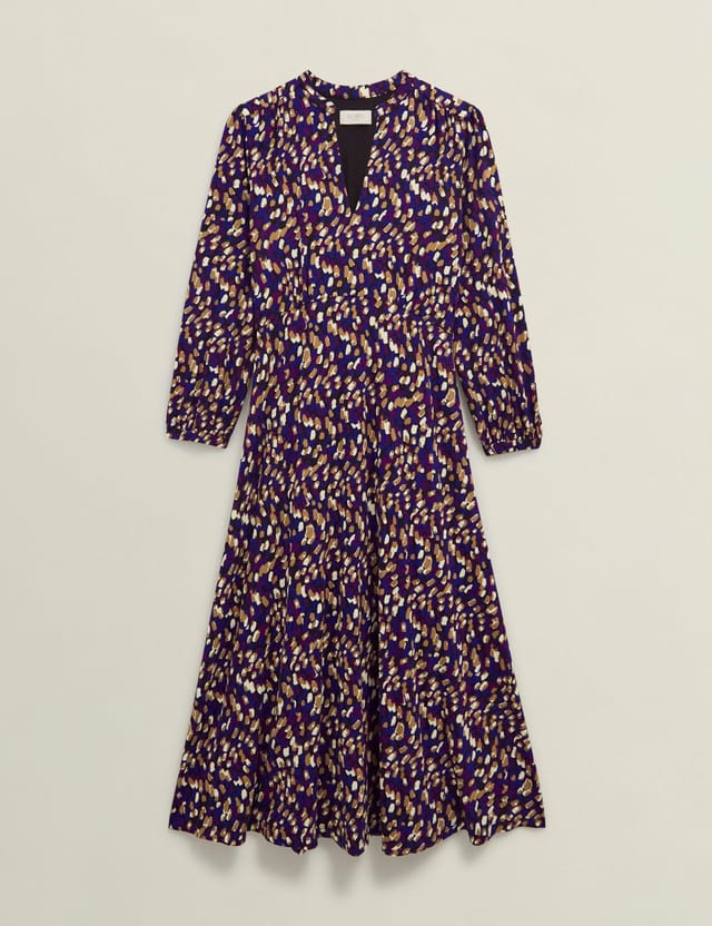 Hobbs London Hobbs London Women's Harlie Jersey Midi Dress in Navy - 2