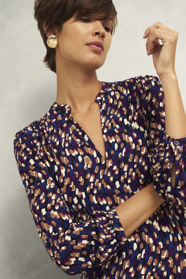 Hobbs London Hobbs London Women's Harlie Jersey Midi Dress in Navy - 3