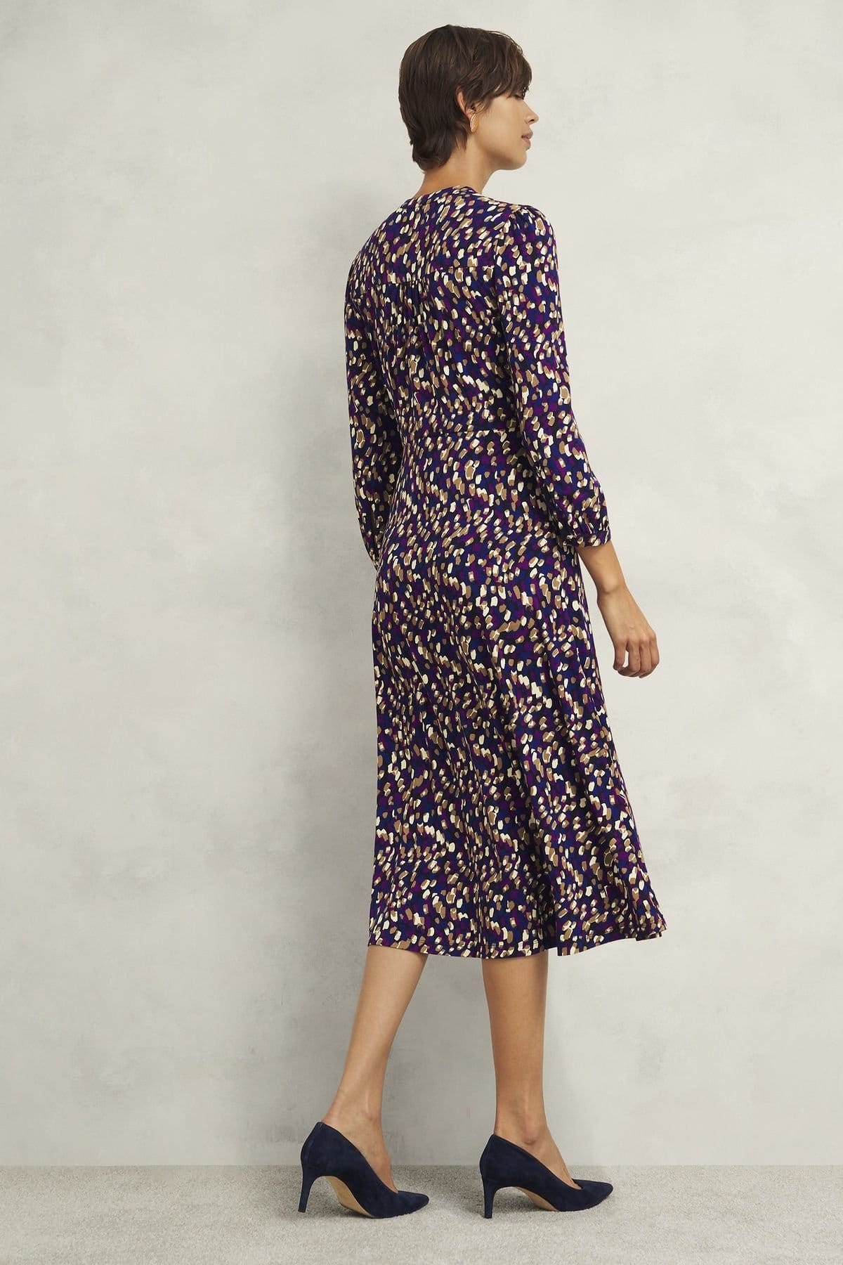 Hobbs London Hobbs London Women's Harlie Jersey Midi Dress in Navy - 4