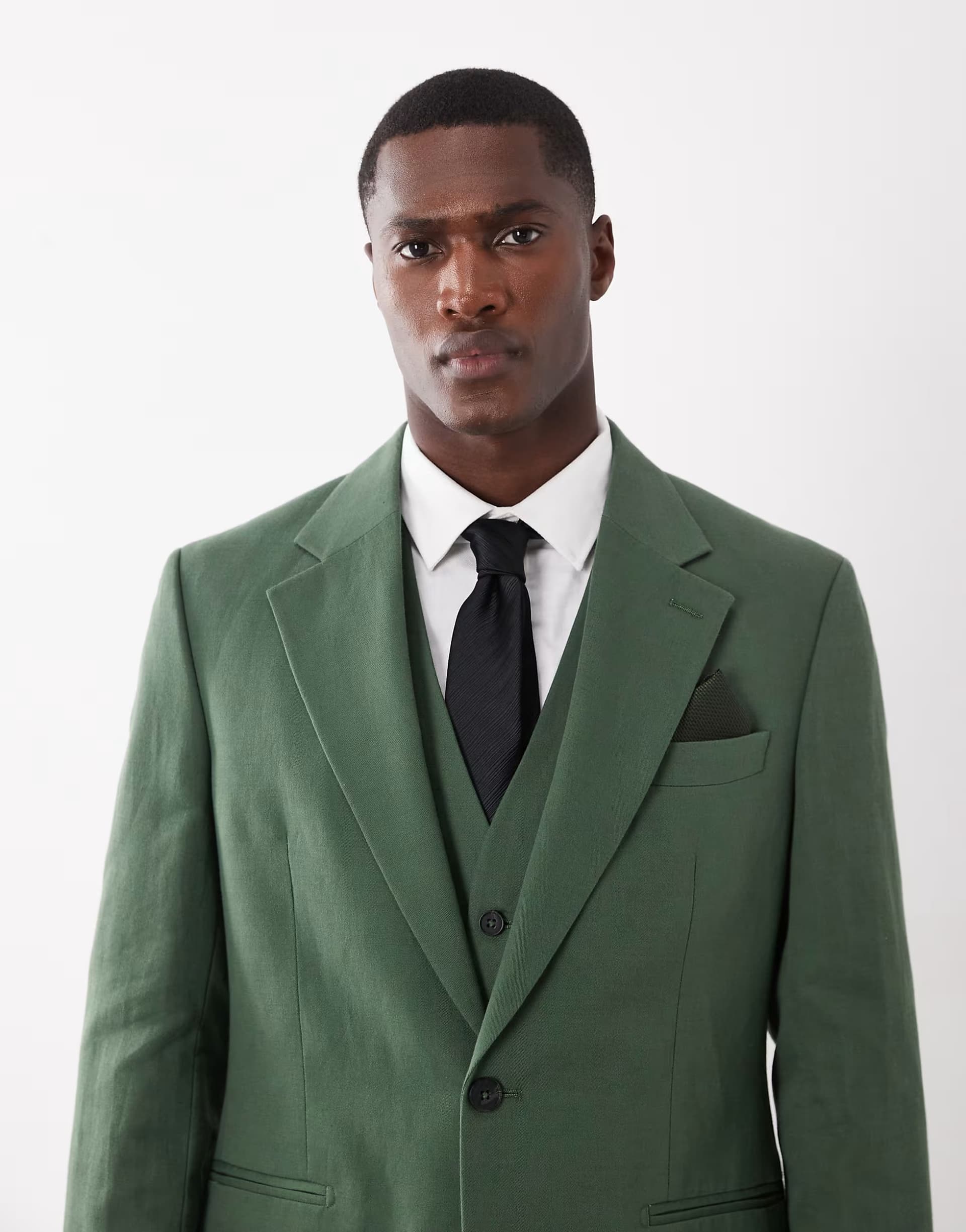 ASOS ASOS DESIGN Slim Suit Jacket in Dark Green