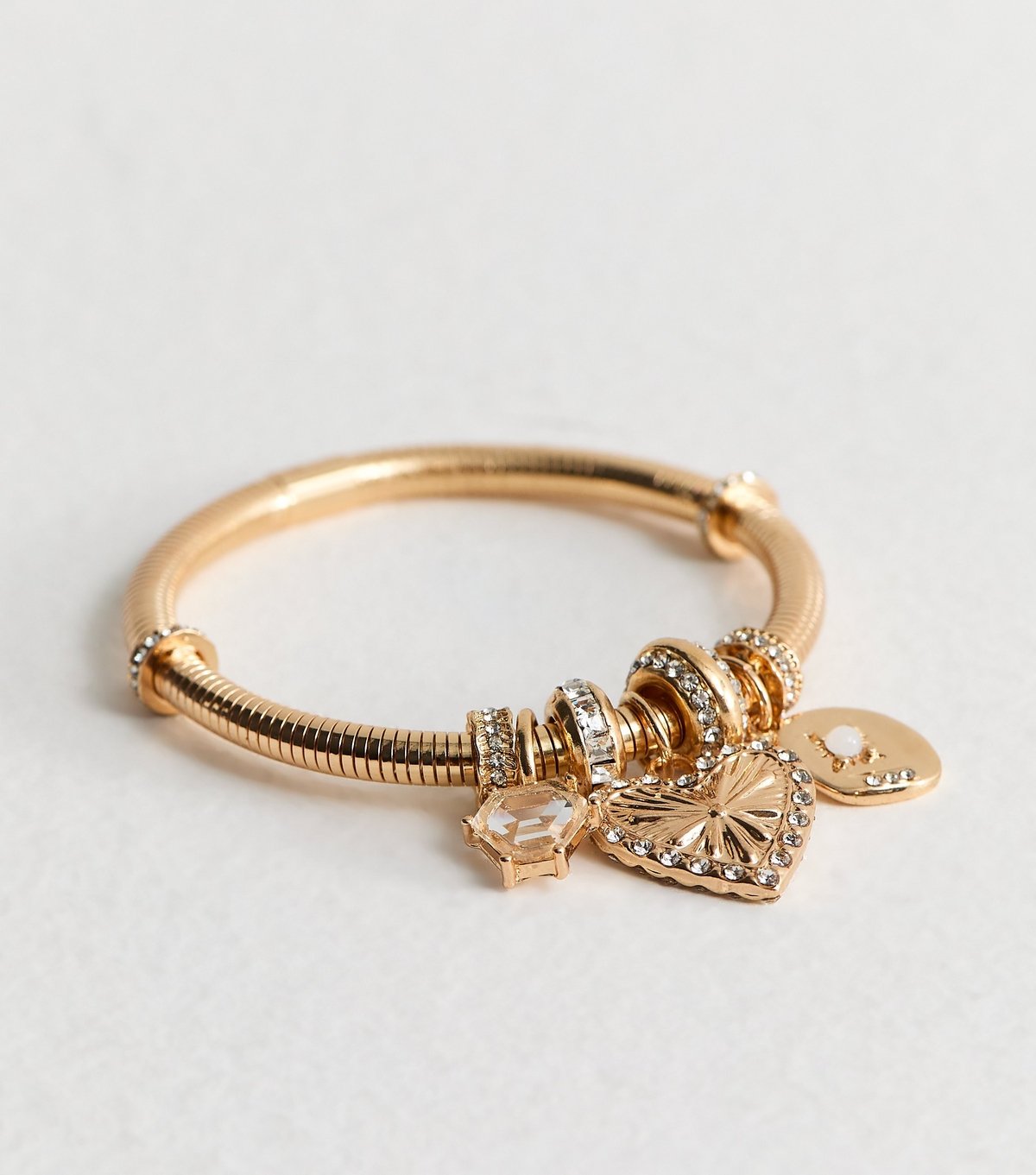 New Look Gold Tone Multi Charm Bracelet New Look - 3