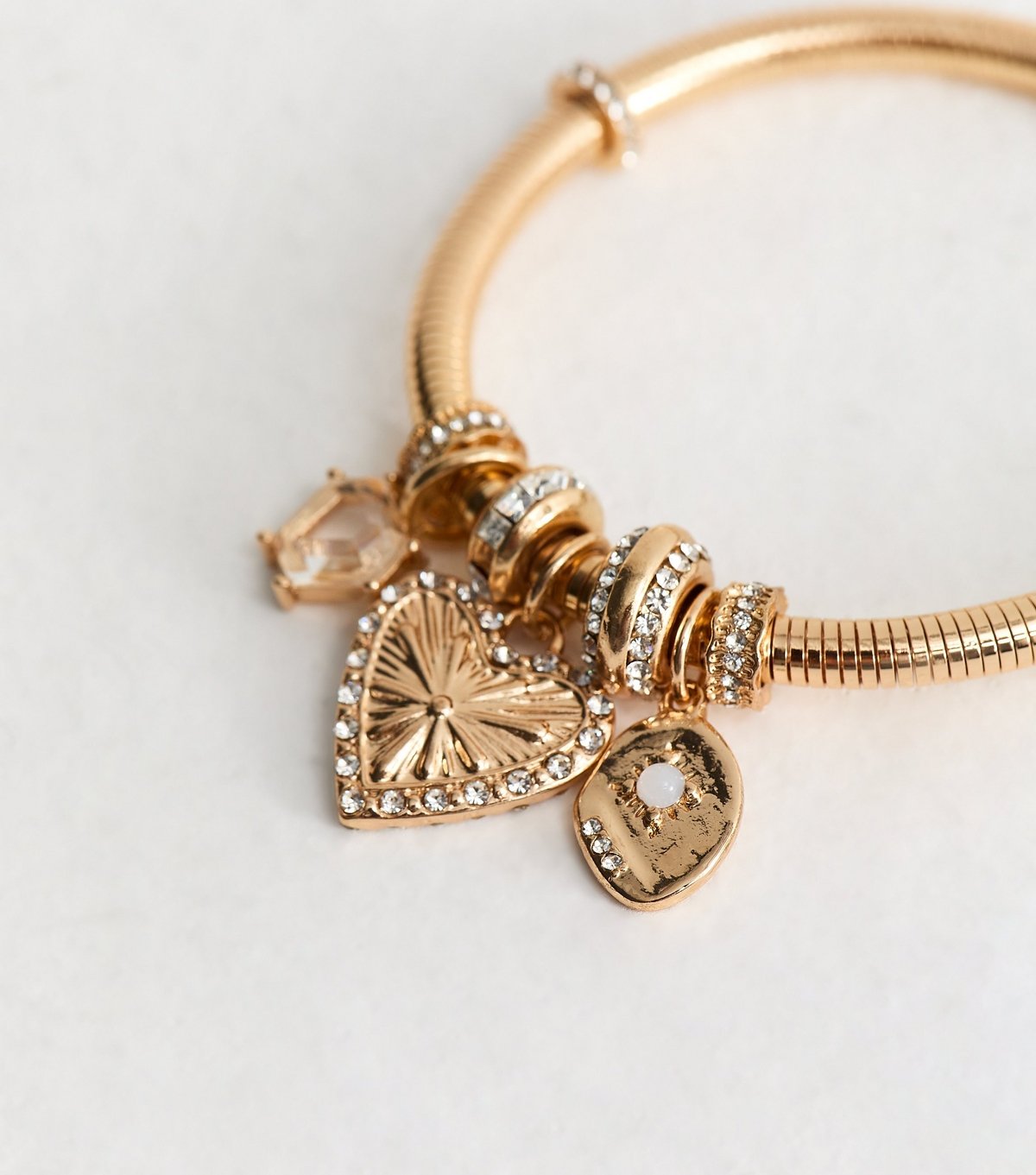 New Look Gold Tone Multi Charm Bracelet New Look - 4