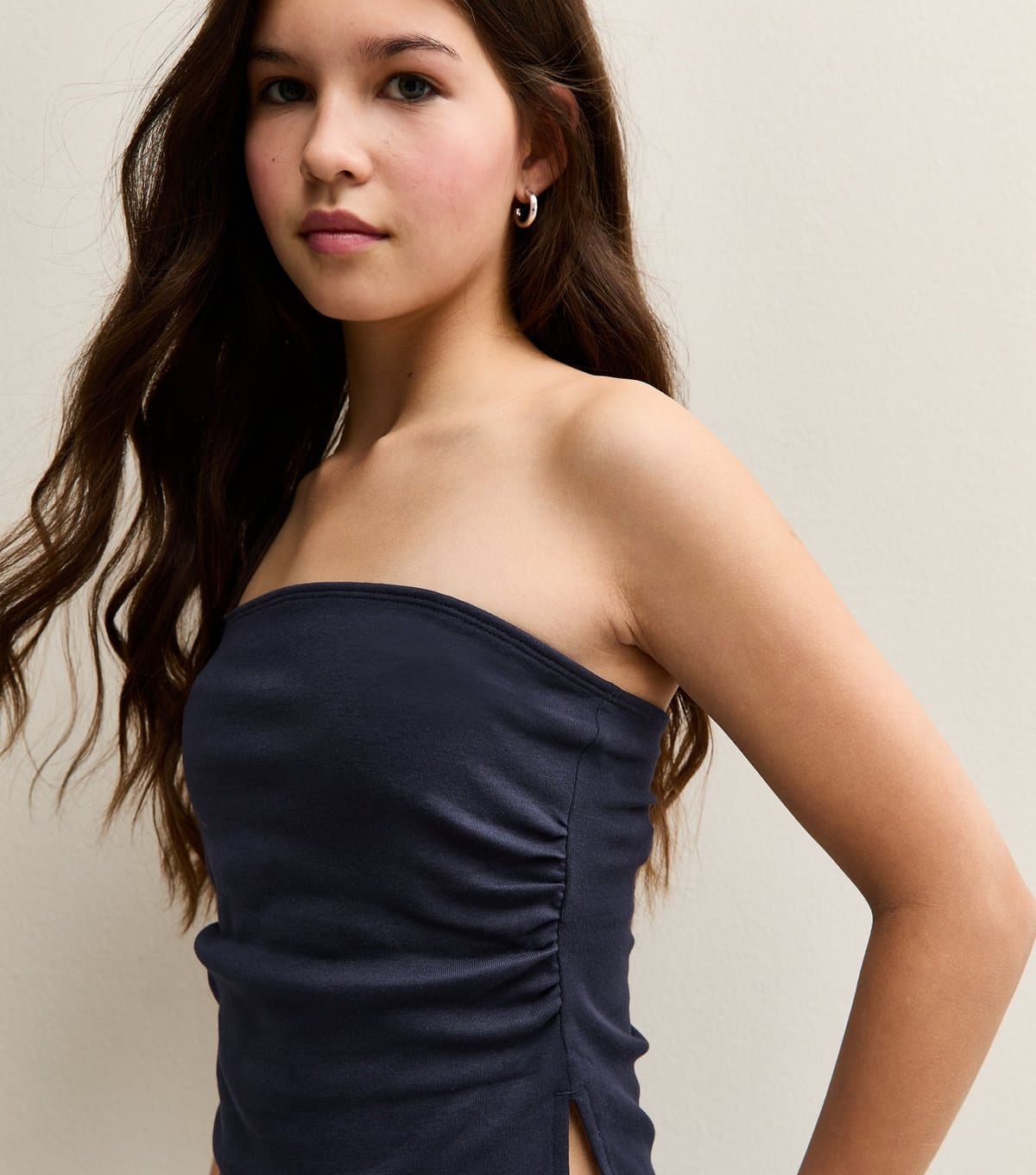 New Look New Look Navy Jersey Bandeau Top